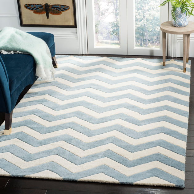Safavieh Chatham Area Rug Blue/Ivory 2