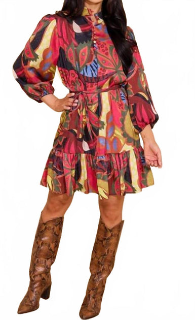 Alden Adair Presley Dress Multi Medium 2