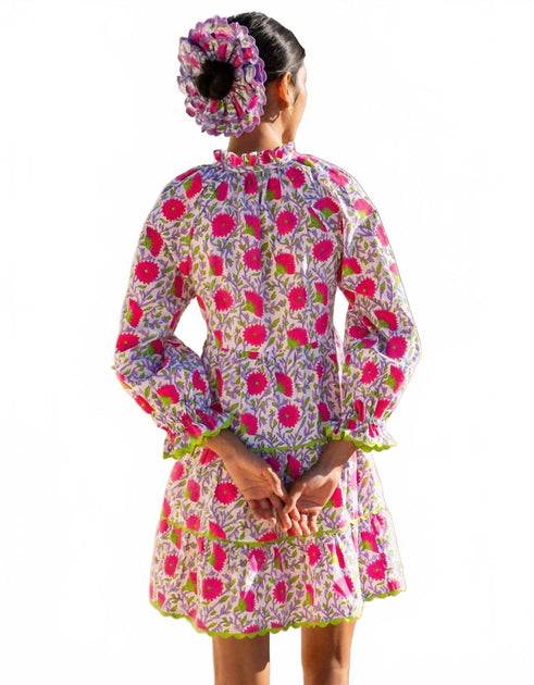 Pink City Prints Luna Mini Dress Multi Medium 3