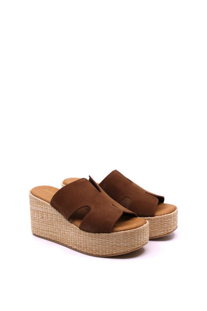 CHOCOLAT BLU Jamie Raffia Slides Brown EU 39 2