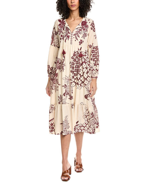 Johnny Was Aquijio Dress Beige XS 2