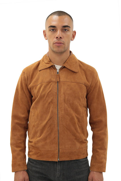 Infinity Harrington Jacket Goat Suede Brown Medium 2