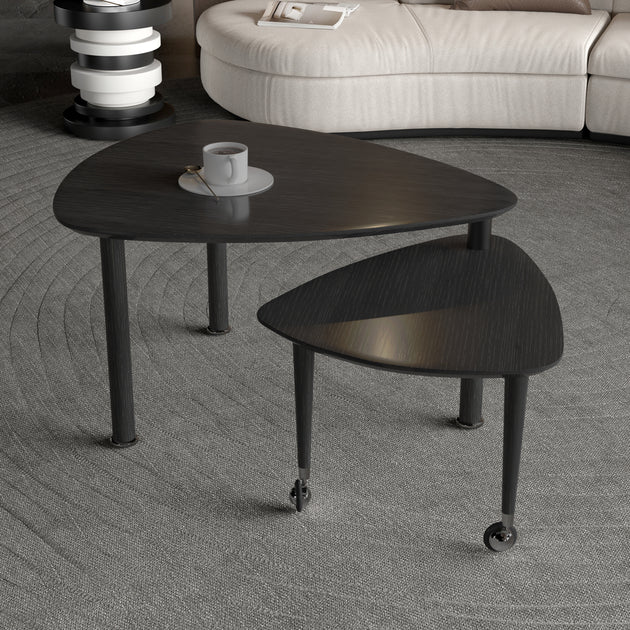 Streamdale 360 Rotatable Coffee Table Walnut 4