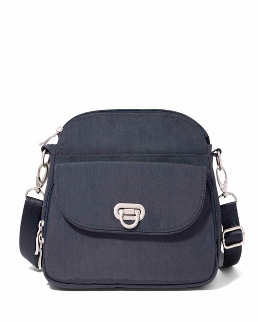 baggallini Coastal Flip Lock Crossbody Bag Brown One Size 2