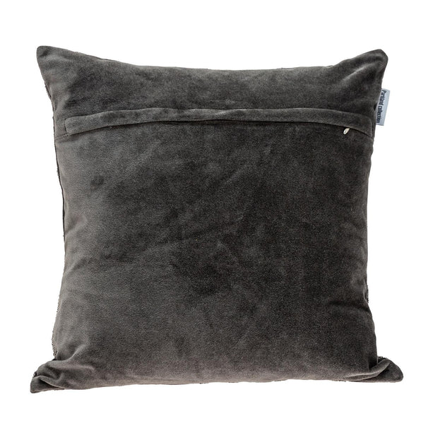 Hivvago Damask Throw Pillow Gray/Silver 18in 4