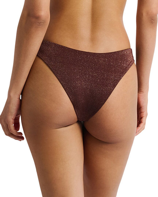 Onia Chiara Bikini Bottom Brown Medium 3