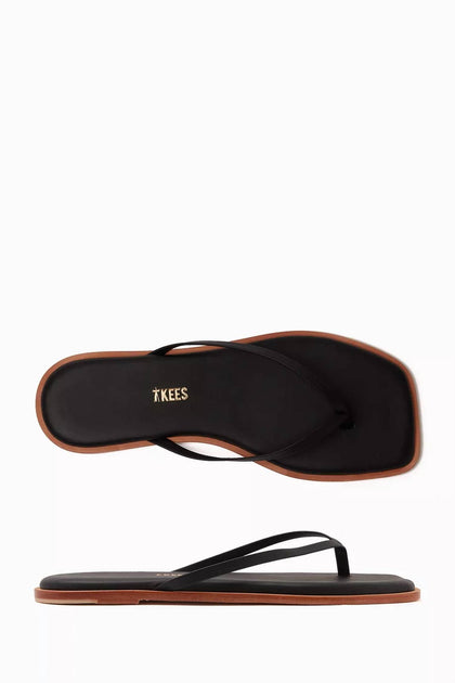 TKEES Dylan Flip-Flop Sandals Black US 6 4