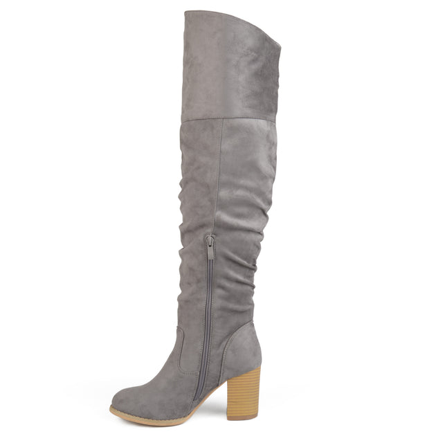 Journee Collection Kaison Thigh-High Boot Gold US 10 3