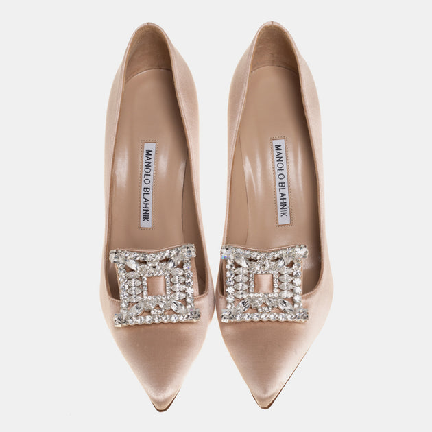 Manolo Blahnik Borlak Pumps Beige EU 38.5 4