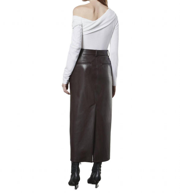 Enza Costa Cashmere One-Shoulder Drape Top White XS 3