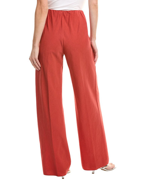 Vince High Waist Bias Pant Red XLarge 3