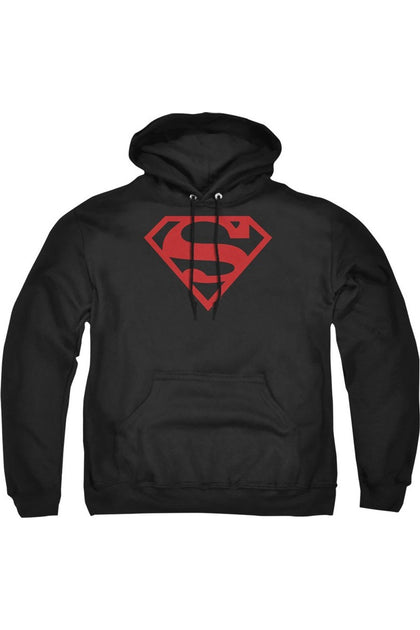 Gildan Superman Shield Hoodie Black Medium 2