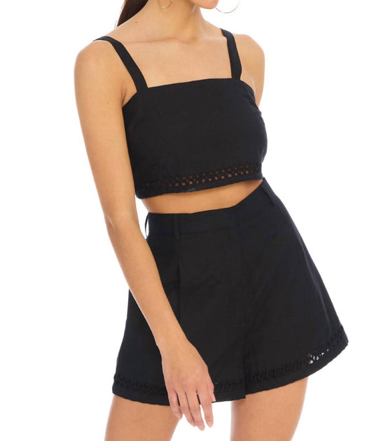 ALLISON NEW YORK Elise Shorts Black Medium 4