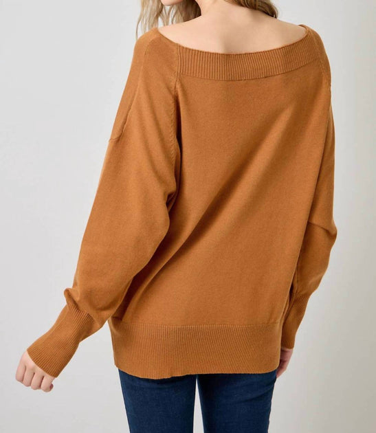 Pull Bustier Mystree Cozy Allure Marron Medium 3