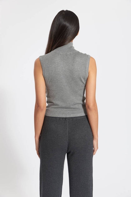 LEIMERE Monterey Mock Blouse Grey XSmall 3