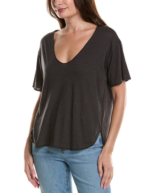 T-shirt Project Social T Robby Scoop Neck Noir Large 2