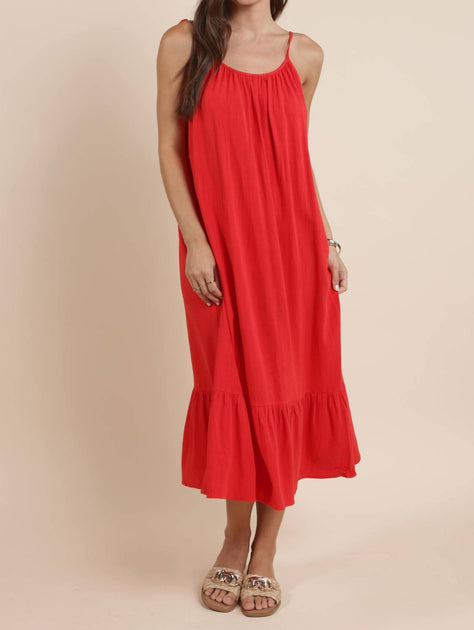 Robe Mi-longue Sadie & Sage Sugarloaf Rouge Large 2