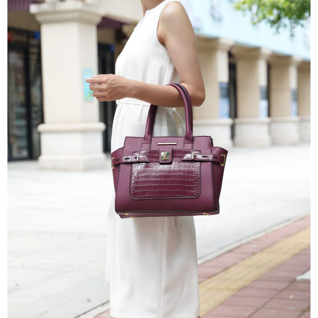 MKF Isla Satchel Bag Pink Small 3