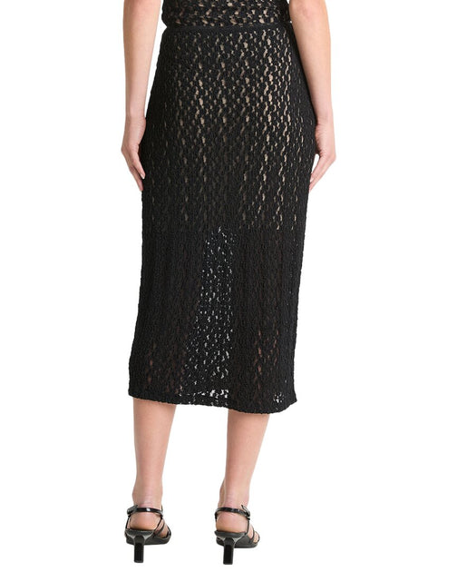 Vince Floral Smocked Skirt Black Large 3