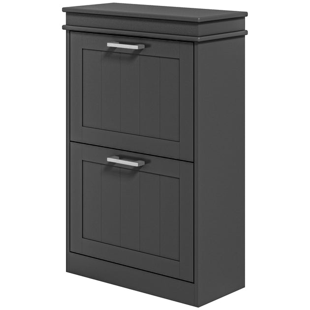 Hivvago Freestanding Shoe Cabinet White 3