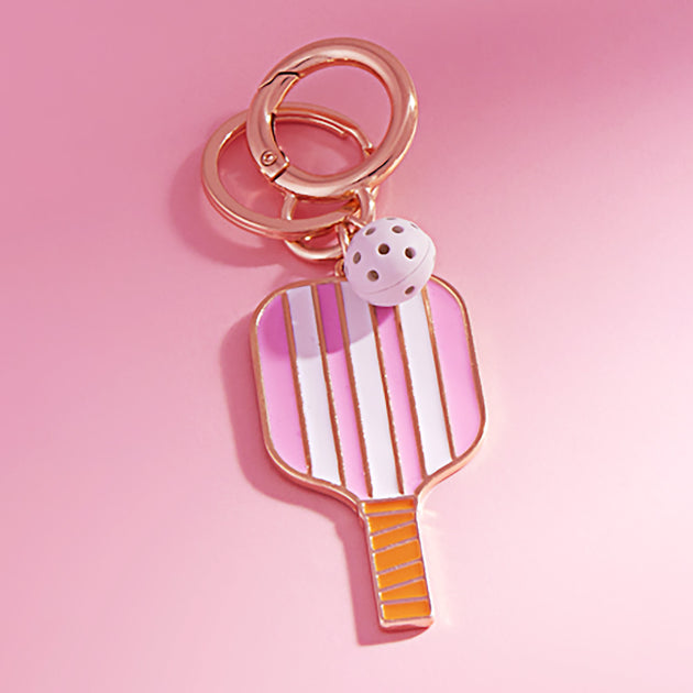 FASHNZFAB Pickleball Paddle Keychain Bag Charm Blue 2