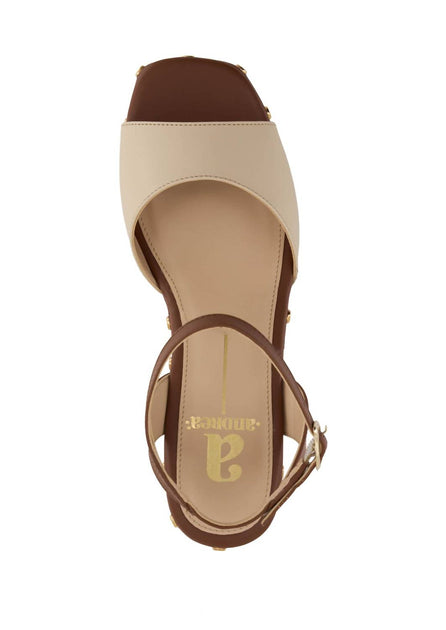 Andrea Two-Tone Sandal Brown US 7 4