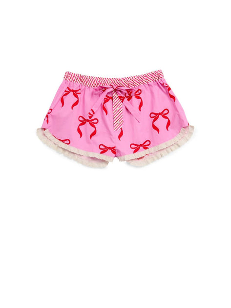 Shiraleah Bow Boxer Shorts Pink Large 4