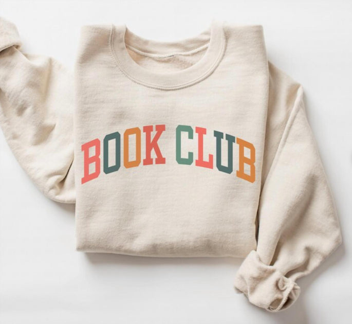 Eleven Eleven Women's Book Club Sweatshirt Beige XLarge 2