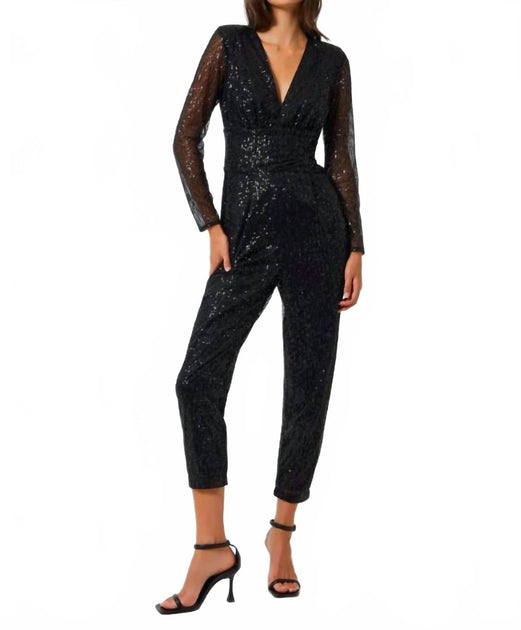 French Connection Dilara Jumpsuit Black US 10 2
