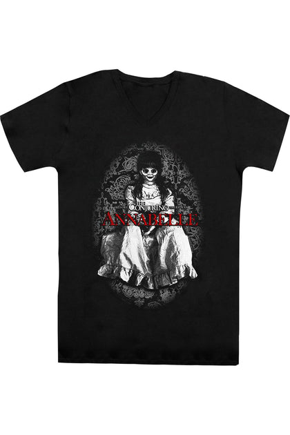 Gildan Annabelle Short Sleeve V-Neck T-Shirt Black Small 2