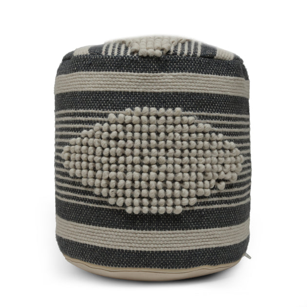 GOODSILO Cylindrical Pouf Ottoman 2