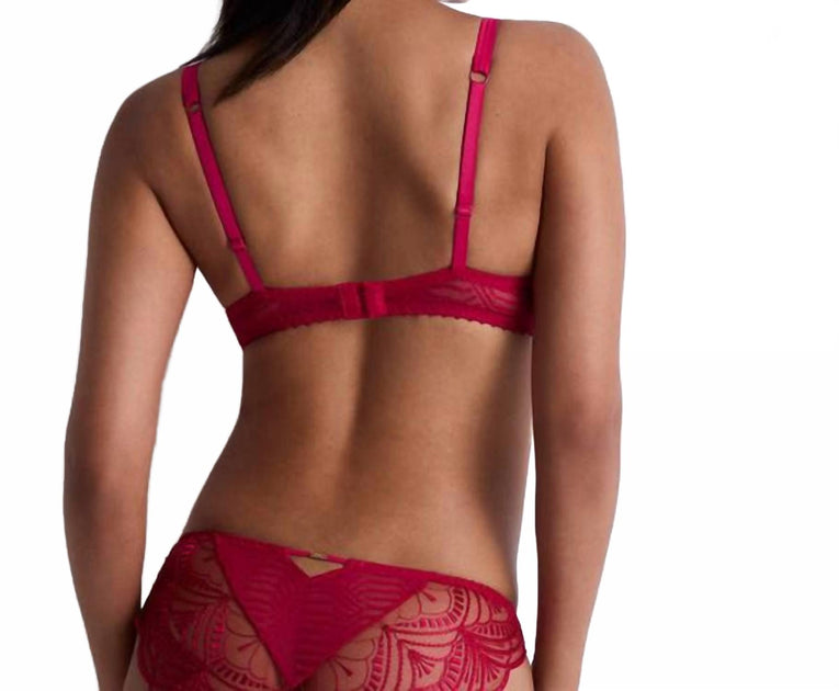 Aubade Vibes Half Cup Bra Red 34B 3