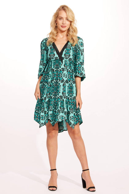 Eva Franco Melanie Dress Blue US 12 4