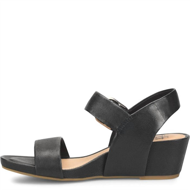 Sofft Vaya Wedge Sandals Black US 10 3