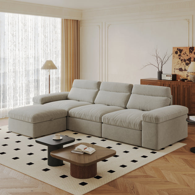 Streamdale Modular Down Linen Sofa 4