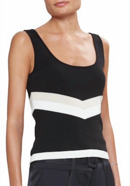 Ramy Brook Flavia Tank Top Black Large 2