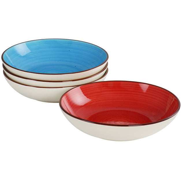 Elama Mason 12 Piece Stoneware Dinnerware Set Multicolor 4