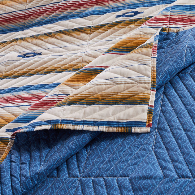 BreeBe Painted Desert Sapphire Quilt Set 3-Piece Full/Queen 4
