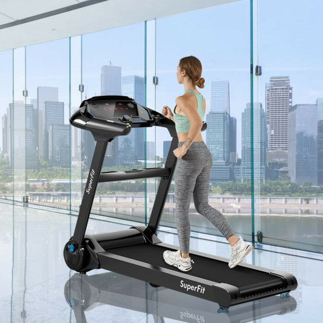 Hivvago Folding Treadmill Black 3