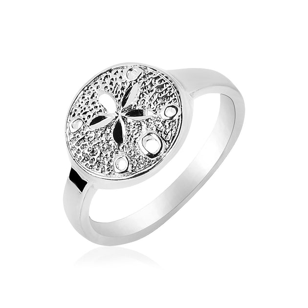 FASHNZFAB Sand Dollar Ring Silver US 9 2