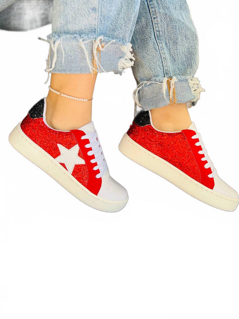 Maker's Sparkling Game Day Sneakers Red US 8 3