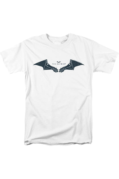 Gildan The Batman Mechanical Bat Logo T-Shirt White Medium 2