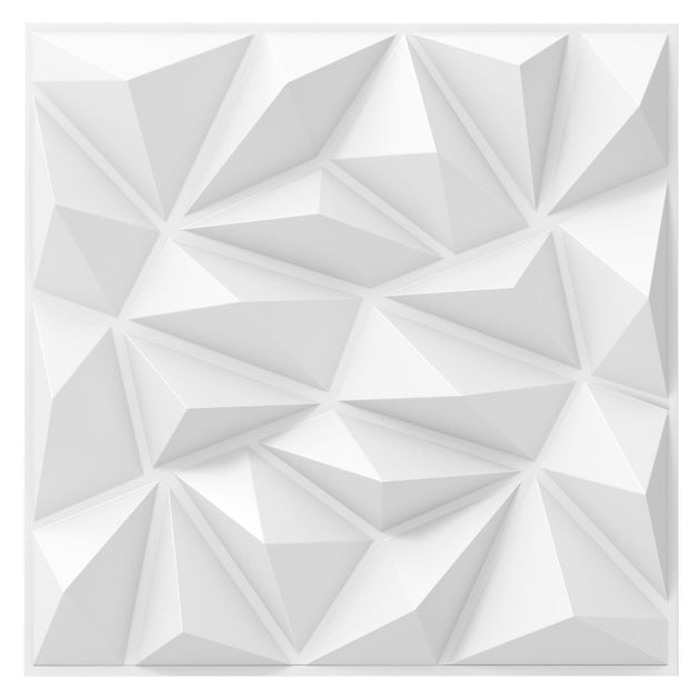 Hivvago 3D Wall Panels White 20-Pack 2