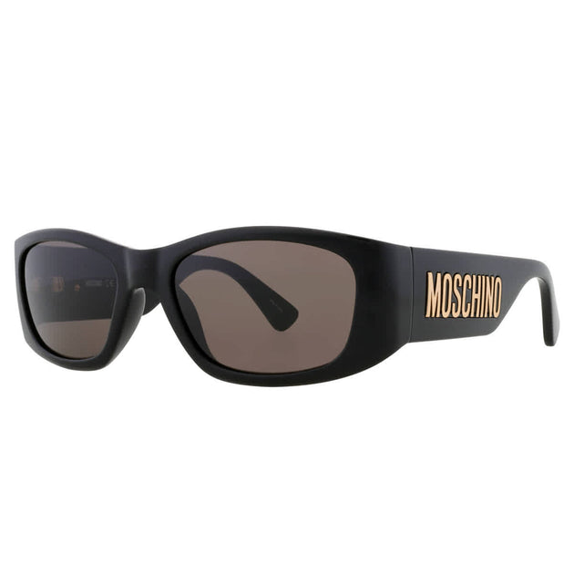 Moschino Grey Oval Ladies Sunglasses Mos145/s 0807/ir 55  display picture 1