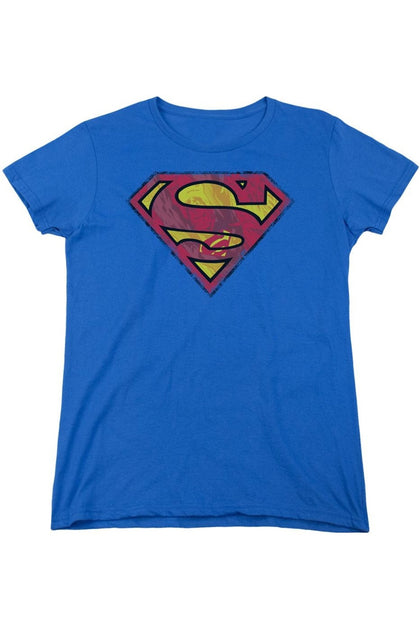 Gildan Superman Action Shield Short Sleeve T-Shirt Blue XLarge 2