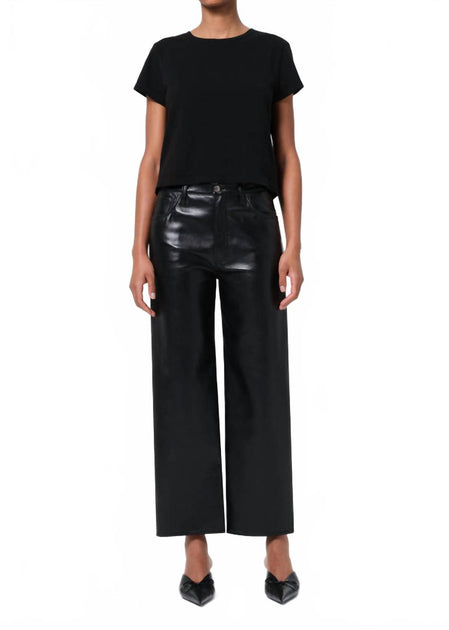 AGOLDE Ren High Rise Wide Leg Jeans Noir 29 2