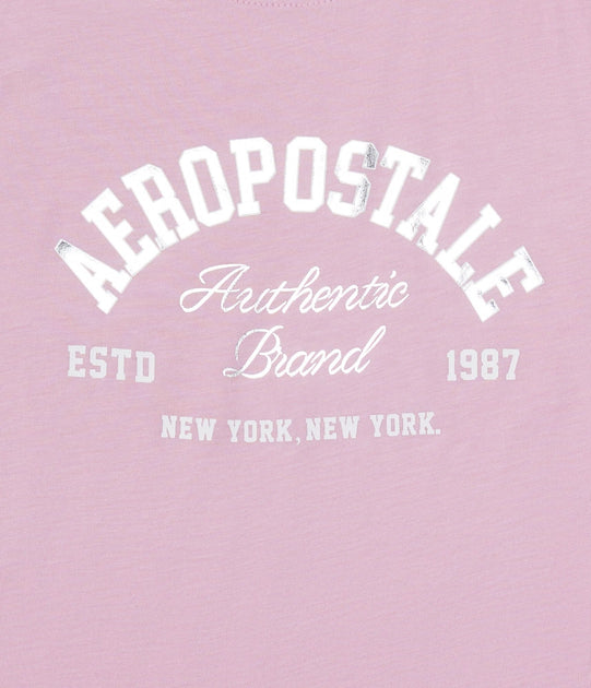 Aeropostale Arch Foil Graphic Tee Multi Medium 4