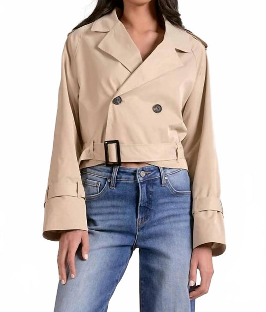 Elan Dakota Trench Coat Beige XLarge 2