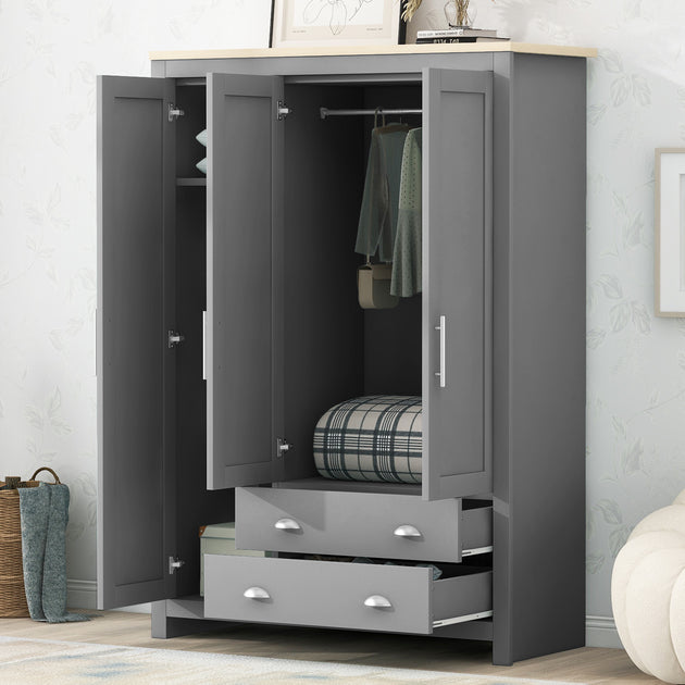 Streamdale Three Door Storage Wardrobe 3