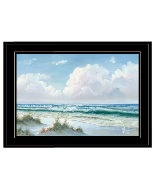 Hivvago Beach 8 Framed Print Wall Art Black 3